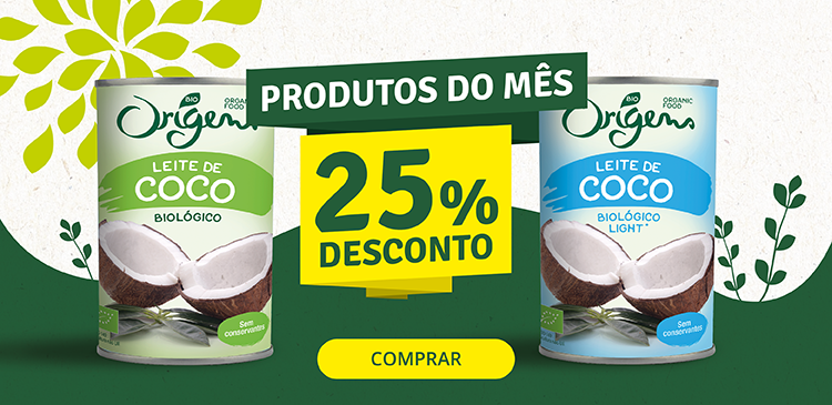 Produto do Mês Fevereiro 2024 - Leites de Coco - 25% desconto