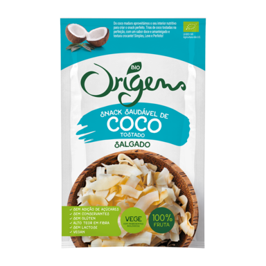 Snacks de coco salgado