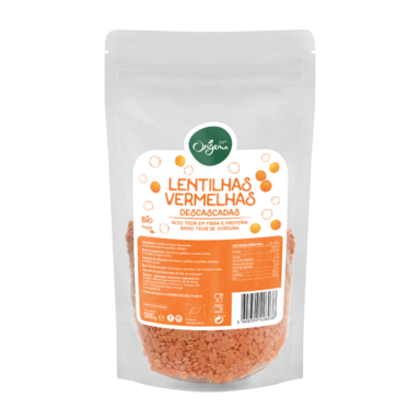 Origens Bio Lentilhas Vermelhas Descascadas