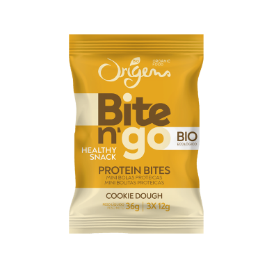 Bite n´Go Protein Bites Cookie Dough 36g squared