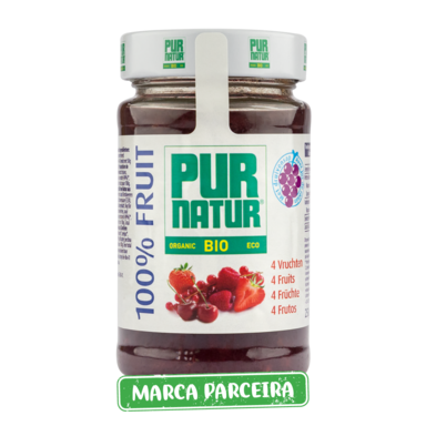 Compota de 4 Frutos Vermelhos s/ açúcar 250 g Pur Natur Marca Parceira