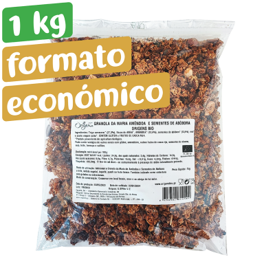 Granola da Maria de Amêndoas e Sementes de Abóbora 1kg Formato Económico squared