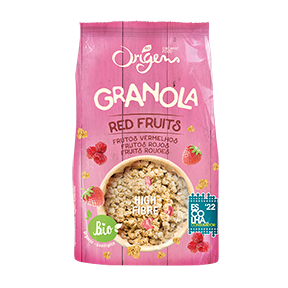 Granola de Frutos Vermelhos biológica squared