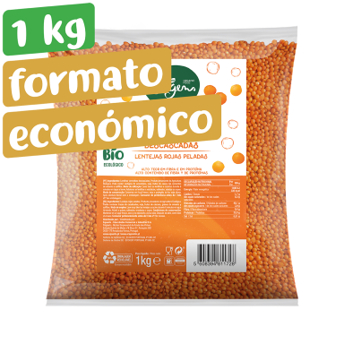 Formato Económico Lentilha Vermelha Descascada kg Origens Bio - squared