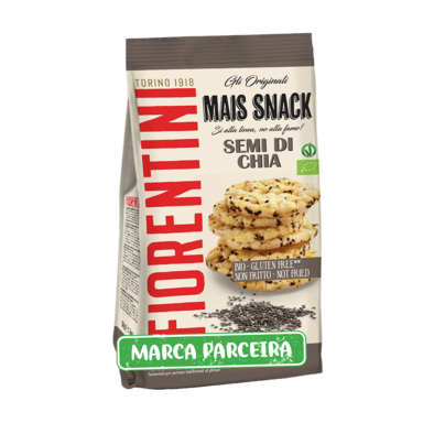 Snacks de Milho e Chia Produto Biológico