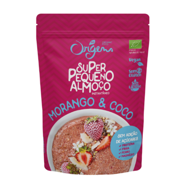 Super Pequeno Almoço Morango e Coco