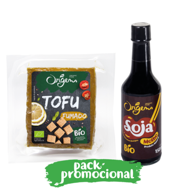 Tofu fumado e molho de soja Origens Bio