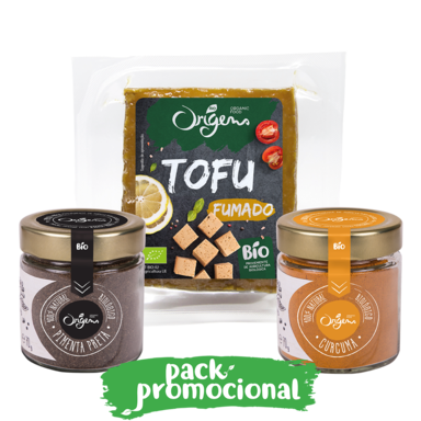 Tofu fumado pimenta preta e curcuma Origens Bio