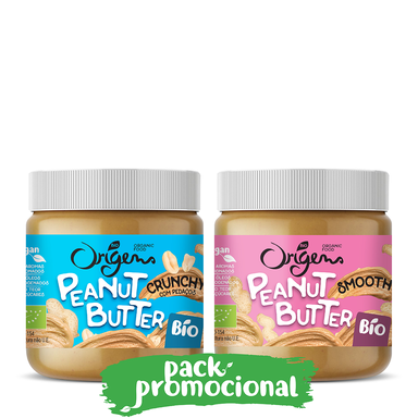 Manteiga de Amendoim Suave e Crocante - Origens Bio