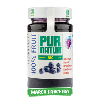 Compota de Mirtilo s/ açúcar 250 g Pur Natur Marca Parceira