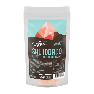 Sal Rosa dos Himalaias Iodado Fino 500g