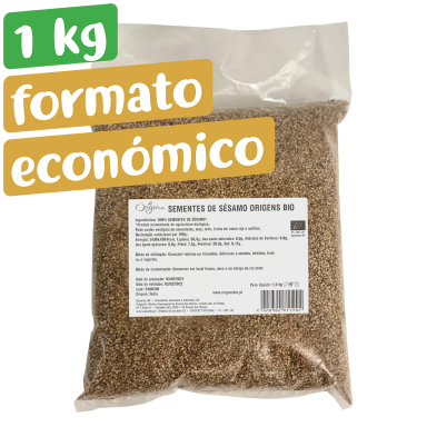 sementes de sésamo bio 1kg formato económico squared