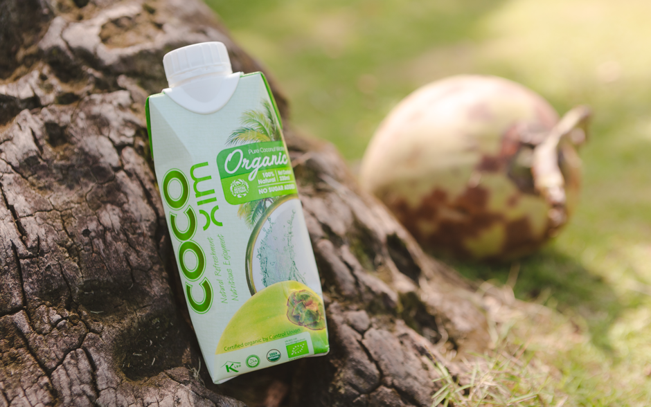Hidratação com agua de coco