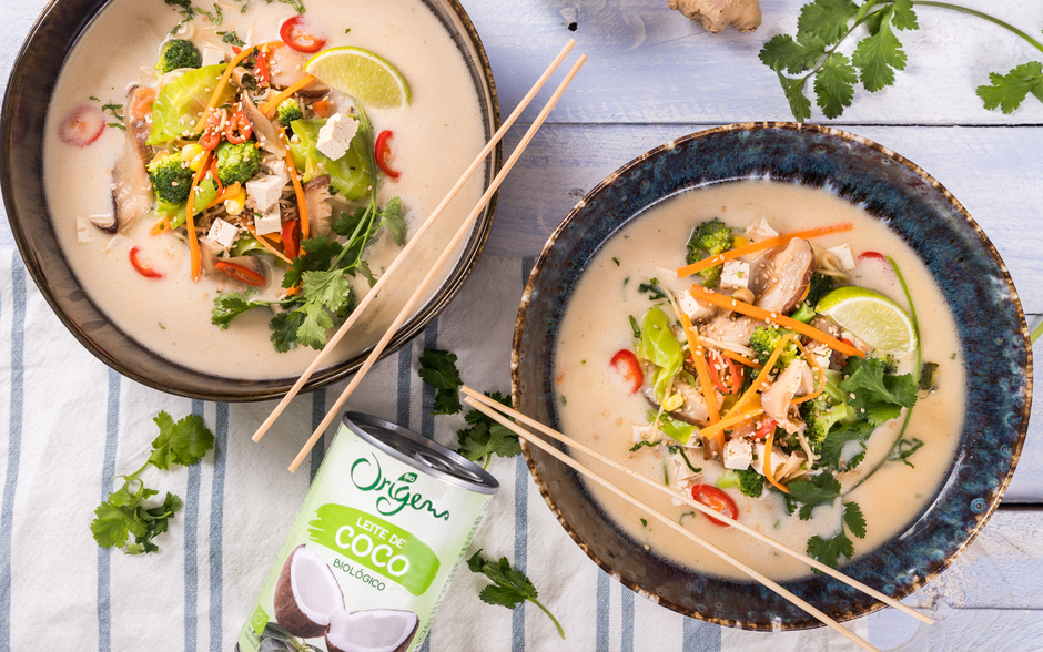 Sugestão de Receita com Leite de coco Biológico