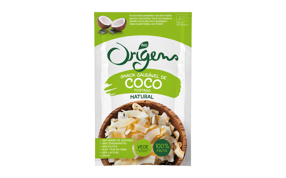 Snack de Coco Natural em embalagem de 20 g  