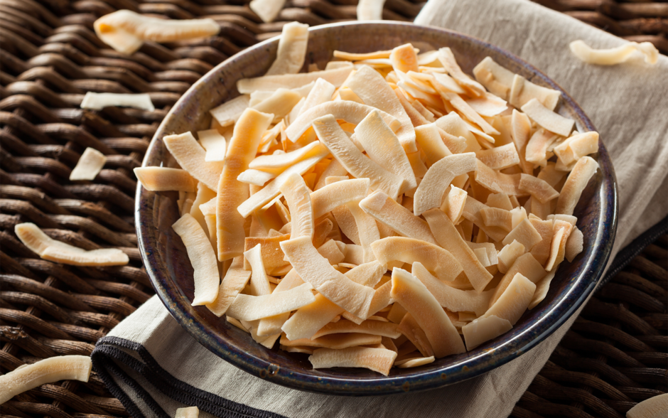 Apresentação de Snack de Coco Natural