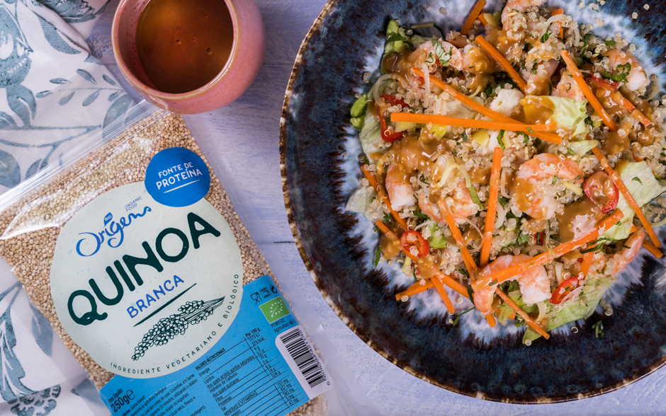 Receita com Quinoa Branca