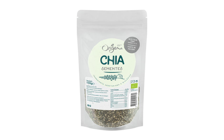 Sementes de Chia em embalagem de 150g 