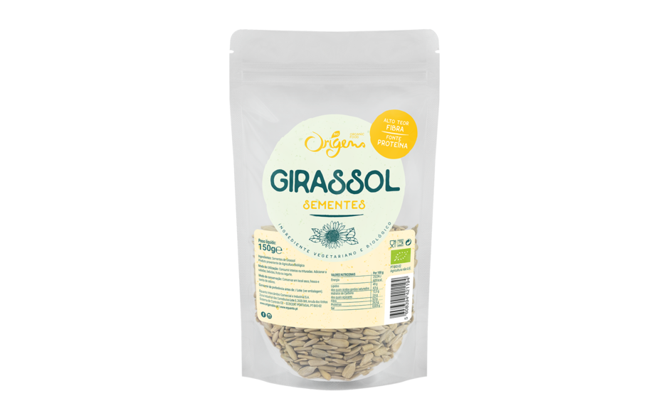 Sementes de Girassol em embalagem de 150g 