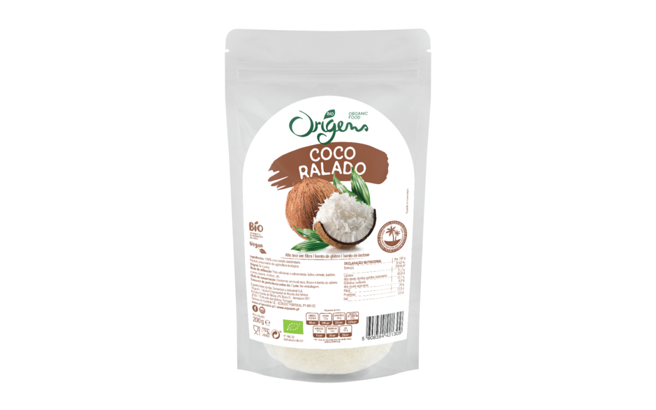 Coco Ralado em embalagem de  200g 