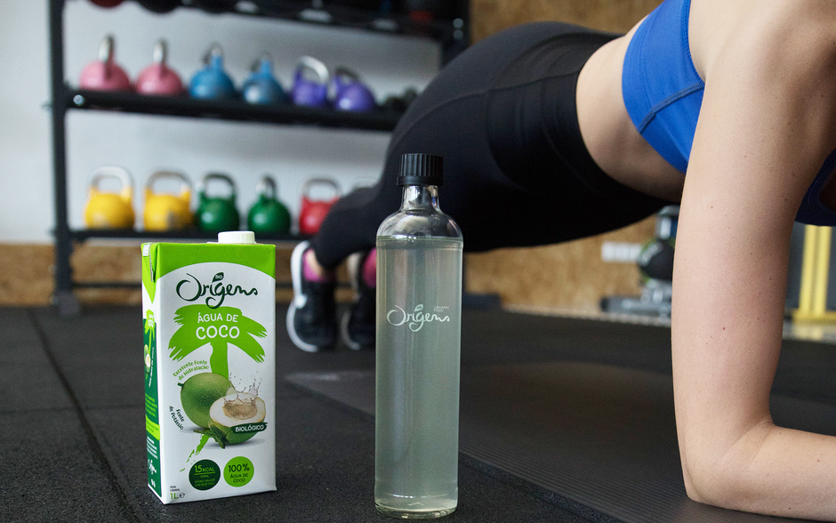 Água de coco biológica de 1L