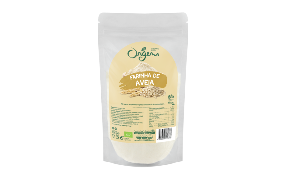 Farinha de Aveia em embalagem de 250 g