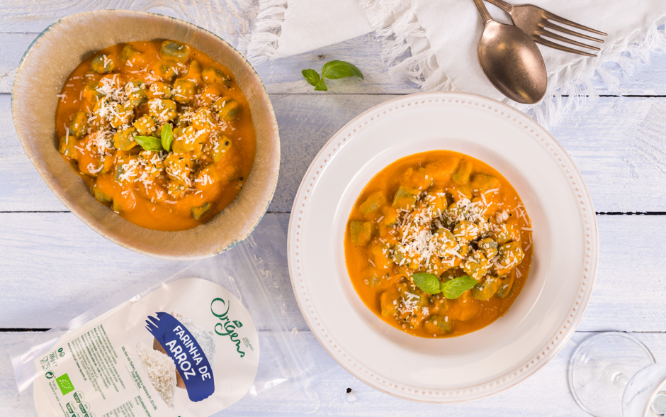 Receita com Farinha de Arroz Biológica