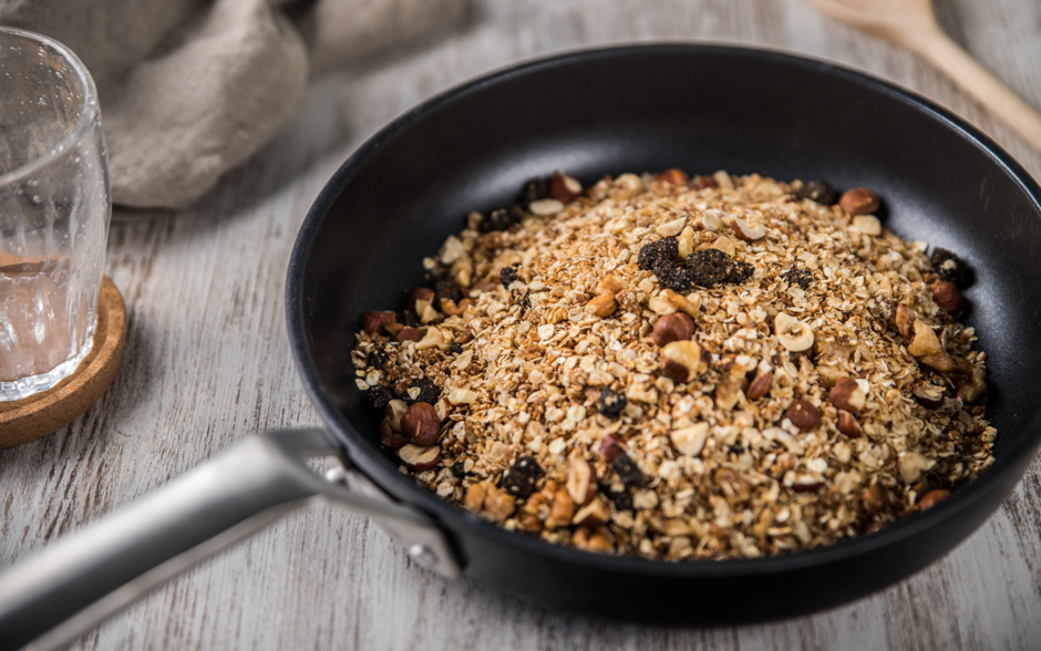 Granola com avelã biológica