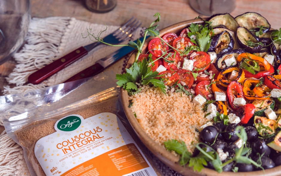 Salada com Couscous Integral Biológico