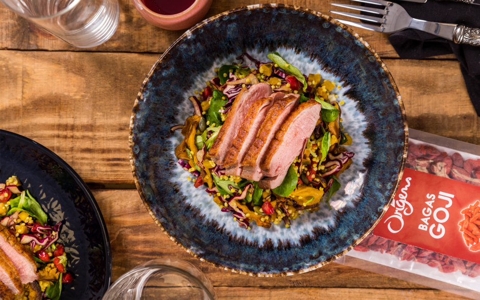 Receita com Bagas Goji Biológicas