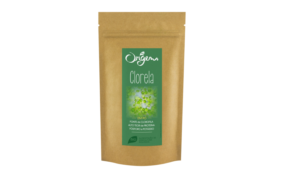 Clorela em pó em embalagem de 70g 