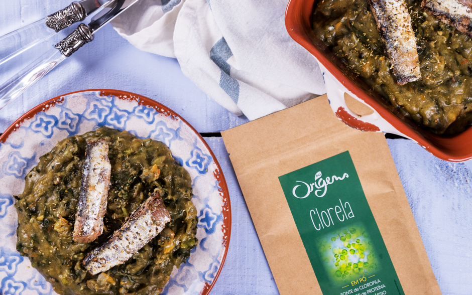 Receita com Clorela em pó