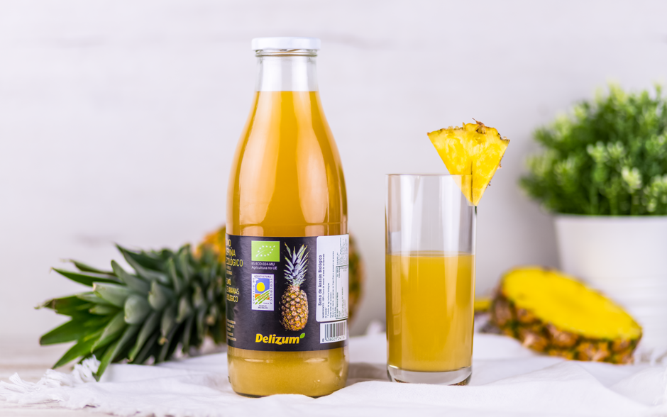Sugestão de apresentação de Sumo de Ananás Biológico