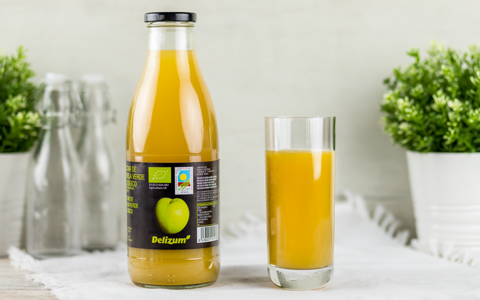 Sugestão de apresentação do Sumo de Ameixa Verde Biológico