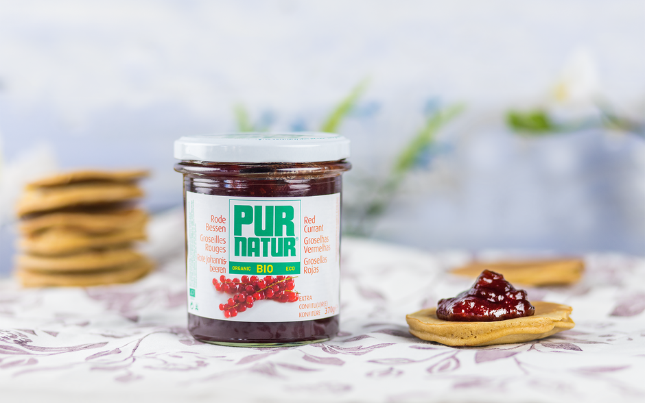 Sugestão de apresentação de compota de groselha