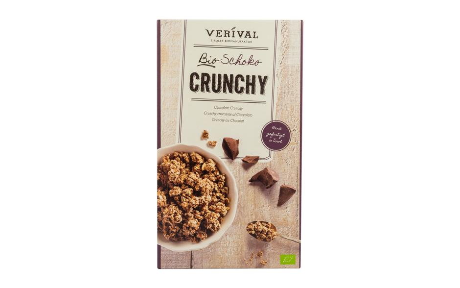 Granola Crunchy de Chocolate em embalagem de 375 g