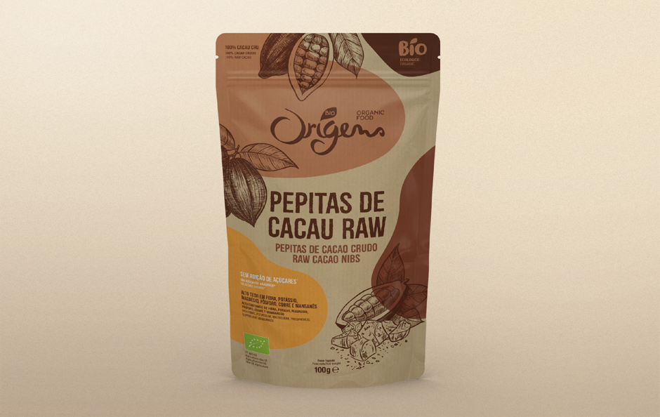 Cacau Pepitas 100g Origens Bio squared