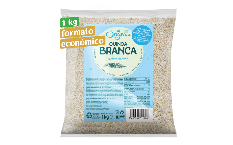 Formato Económico Quinoa Branca Biológica kg Origens Bio - site