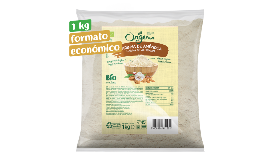 Formato Económico Farinha de Amêndoa kg Origens Bio - site