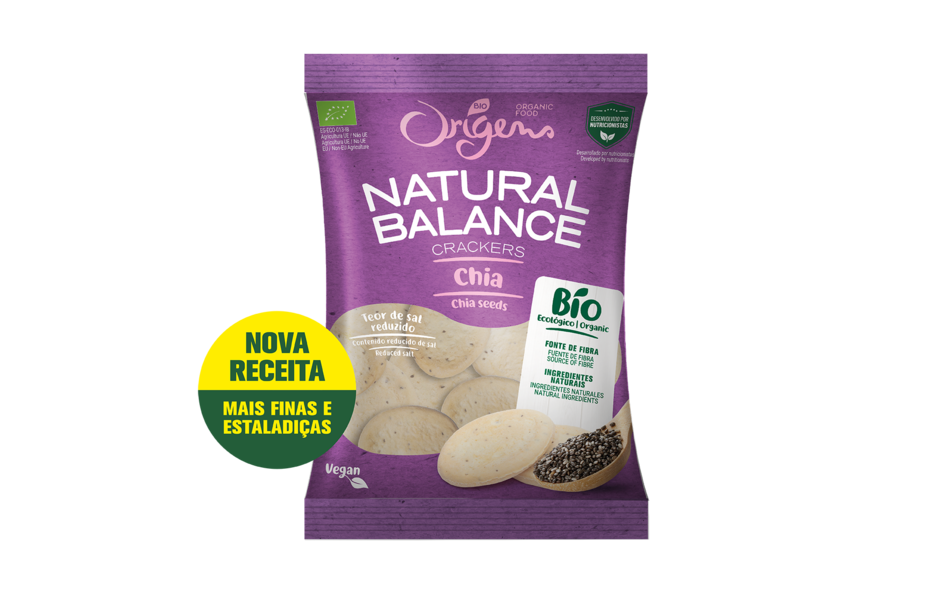 Bolachas Nature Balance de Chia tipo marinheiras Origens Bio