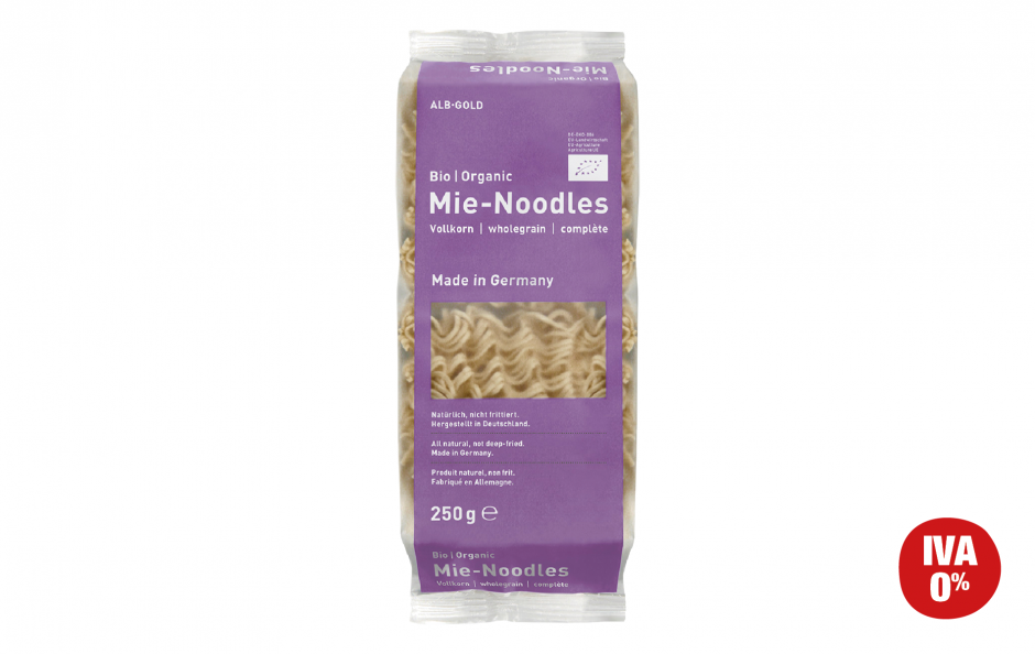 Noodles de trigo integral website biológico