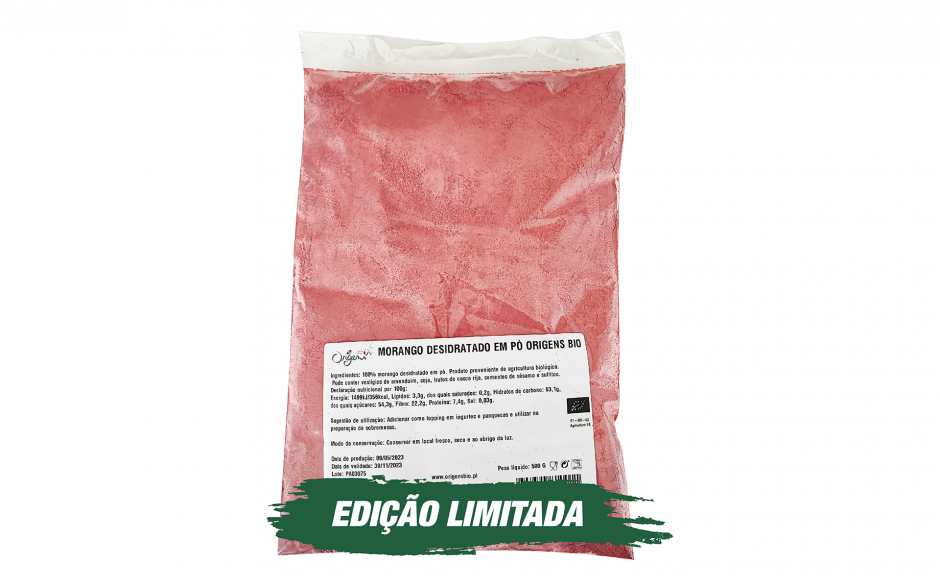 Morango Desidratado em Pó Origens Bio 500g site