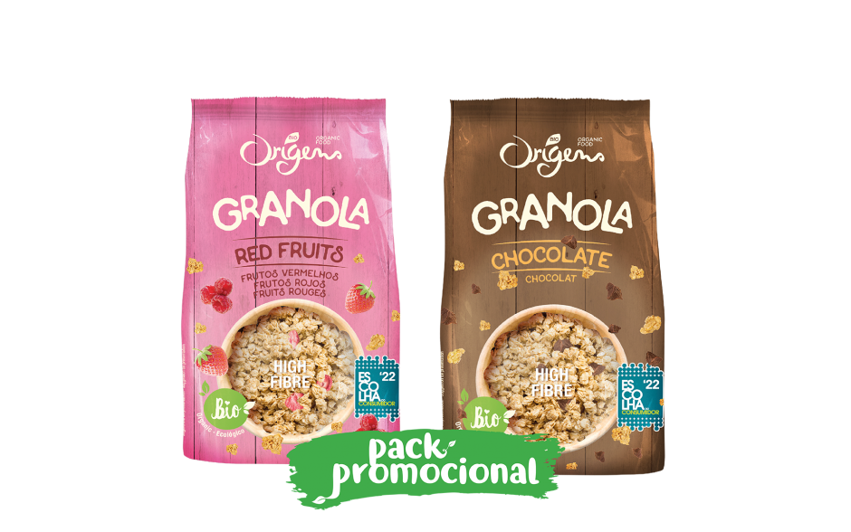 Pack Promocional: Granola de Chocolate e Frutos Vermelhos site