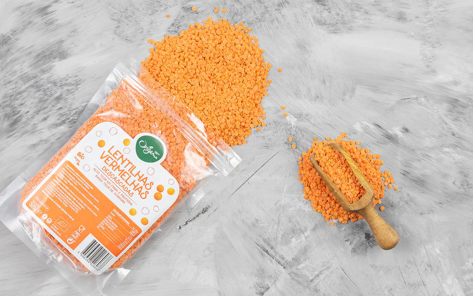 Lentilhas vermelhas descascadas Origens Bio