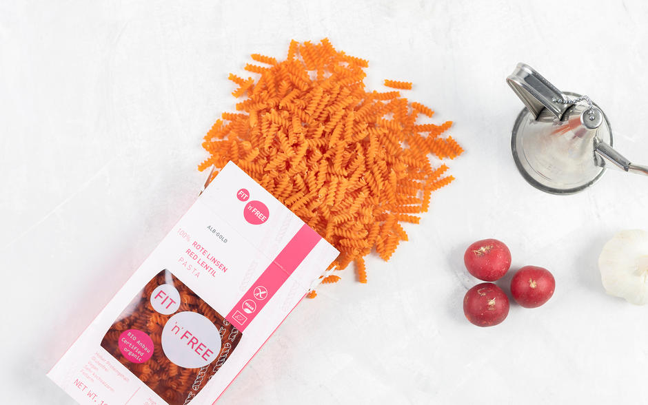 Massa de Lentilha Vermelha em ambiente