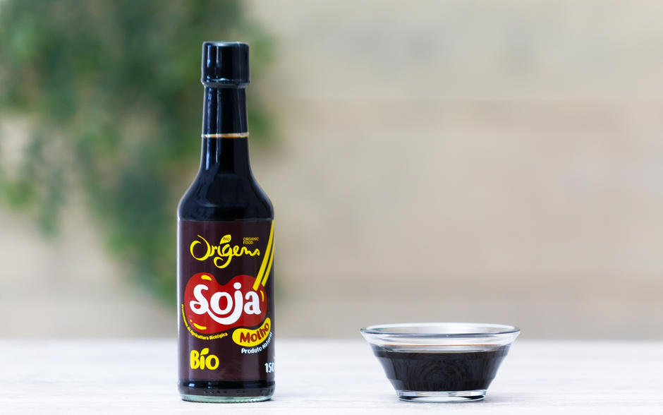 Molho de soja detalhe de produto