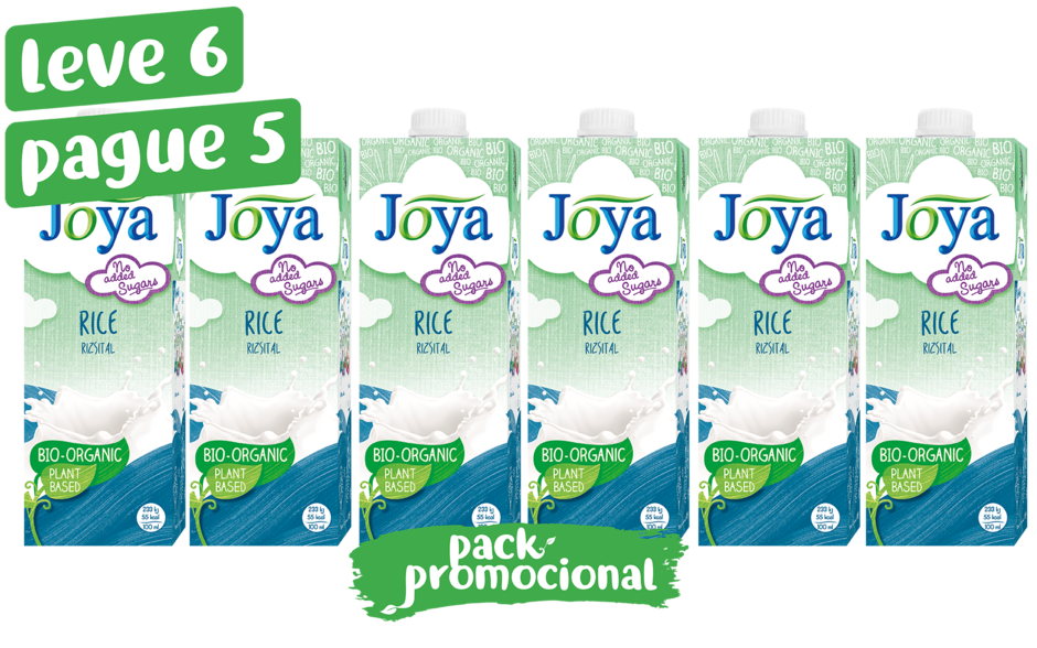 Pack de 6 bebidas biológicas de arroz Joya