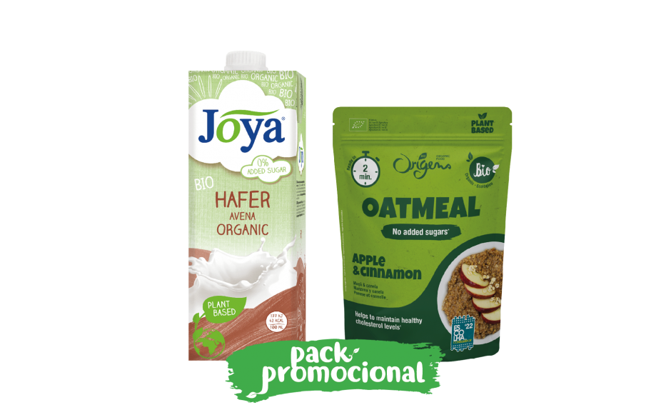 Papas de Aveia Maçã Canela Origens Bio e Bebida de Aveia sem Adição de Açúcar Joya site