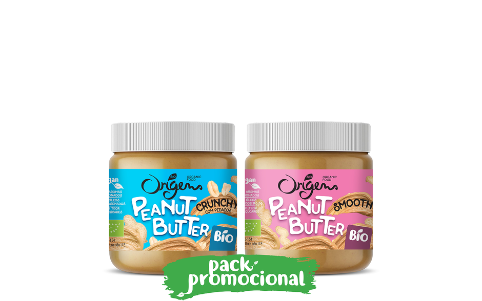 Origens Bio | Manteiga de Amendoim Crocante e Suave