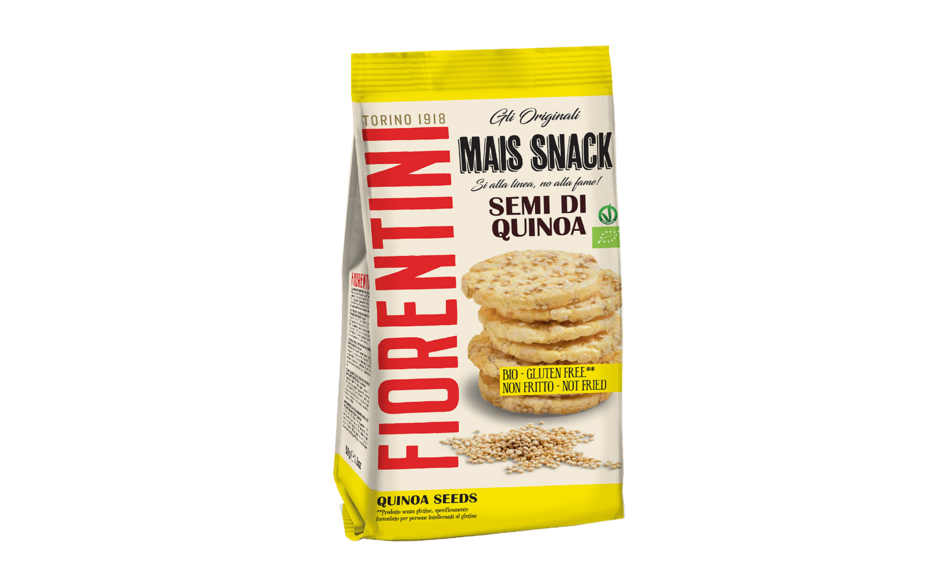 Snack de Milho e Quinoa produto biológico